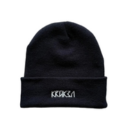Logo Cuffed Beanie - Black